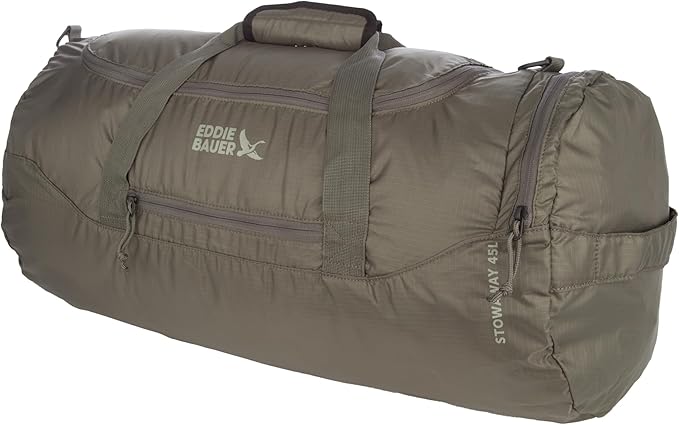 Eddie Bauer Stowaway Packable Duffel Bag | Travel | Foldable | Lightweight | Durable | Ripstop Polyester
