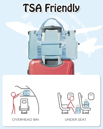 Duffle Travel Bag, Sports Gym Bag, Personalized Weekender Bag,Monogram Overnight Bag, Birthday Gifts Daughter Gifts