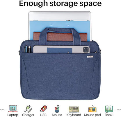 Laptop Shoulder Bag 15.6 16 17.3 Inch for Men Women,Waterproof Computer Carrying Case Messenger Bag Briefcase Work