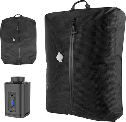 Dobaly 33L Professional Vacuum Bags for Travel with Wireless Pump, IP67 Waterproof Reusable Vacuum Compression Bags for Suitcases and Backpack Space Saver Vacuum Bags for Cloth (1PC+Pump)