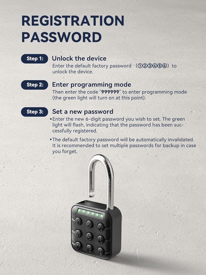 NexusLab Combination Lock, Digital Lock & Gym Locker Lock: IP67 Rated, Corrosion-Resistant Zinc Alloy, Anti-Corrosion, for Gym/School/Travel, Privacy Safe, Supports (Manual)
