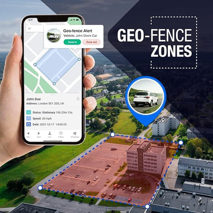 Rewire Security 4G Dual Vision Dashcam GPS Tracker with OBD II Power - Dual HD Cameras, Real-Time GPS Tracker for Vehicles, Cloud Storage - Interior & Road Recording - Easy Plug-and-Play Installation