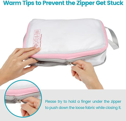 Cambond Compression Packing Cubes for Travel Women - Expandable Travel Bags Luggage Organizers Travel Essentials Compression Cubes for Travel Carry on Suitcases Organizer