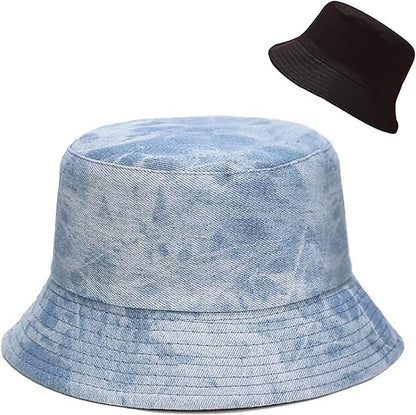 XYIYI Cute Bucket Hat Beach Fisherman Hats for Women, Reversible Double-Side-Wear