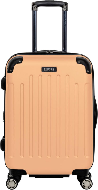 Kenneth Cole REACTION Renegade Luggage Expandable 8-Wheel Spinner Lightweight Hardside Suitcase, Dreamsicle, 2-Piece Set (20"/28")