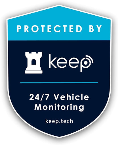 Keep Car Alarm - 4G/LTE, Anchoring Anti-Theft & Break-in Deterrent, GPS, Motion Sensing (PIR/Radar), 1080p Pictures & Video, 120dB Sound and Flashing Bright LEDs