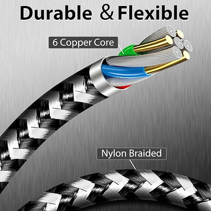 cugunu USB C to Lightning Cable 3 Pack 6FT iPhone Charger Apple MFi Certified Power Delivery Fast Charging Cord Compatible with iPhone 14/13/12/11/XS/XR/X/8