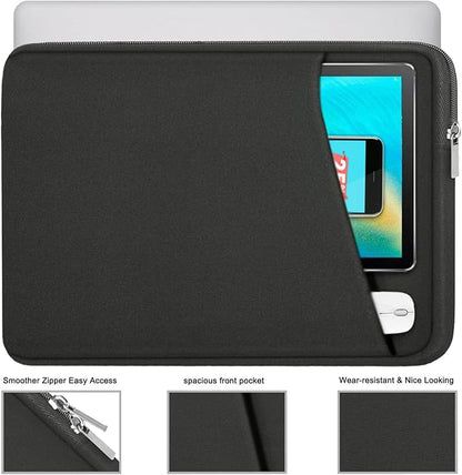 Askuko Laptop Sleeve 14 inch, Durable Carrying Bag Shockproof Protective Case Cover, Handbags Briefcase Laptop Bag Compatible with 14" MacBook Air/Pro HP Asus Lenovo Notebook Computer, Grey