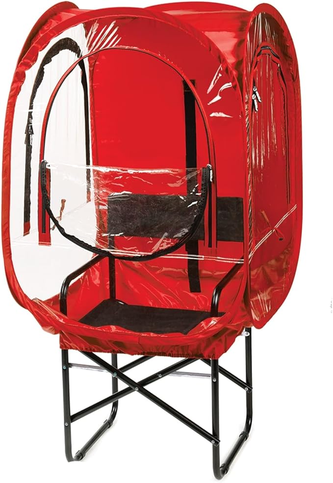 WeatherPod® ChairPod® The Original Pop-Up Pod - 1 Person Wearable Pod for Wheelchairs, Folding Chairs, Camping Chairs, Offers Protection from The Wind, Rain, and Cold - Chair Tent for Sports