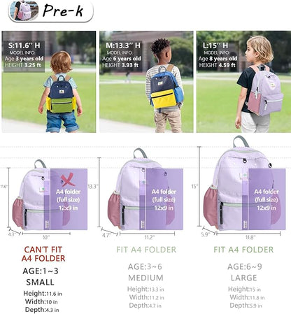 Preschool Toddler Backpack For Boys Girls, School Mini & Travel, Small Kids Child Backpacks, Kindergarten Elementary bag, 11.6" H