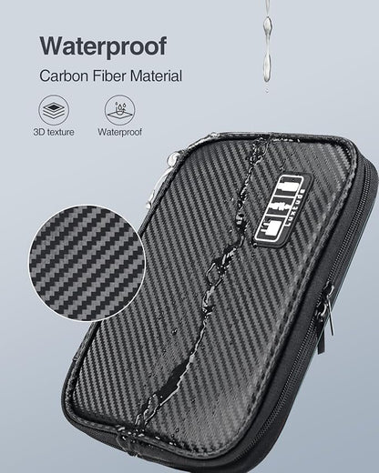 Luxtude Cord Organizer Travel, Cable Organizer Bag, Portable Electronics Organizer, Travel Essentials for Cord Storage/Charger Storage/Cable Storage