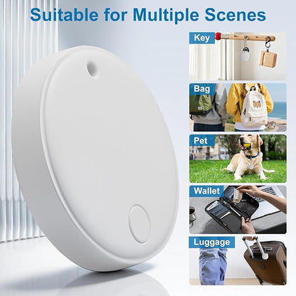 Air Tracker Smart Tag Compatible with Apple Find My (iOS)&Google's Find Hub(Android),Dual System Item Finders Bluetooth Tracker Tag Keys Finder for Keys,Bags,Luggage,Pets, Wallet