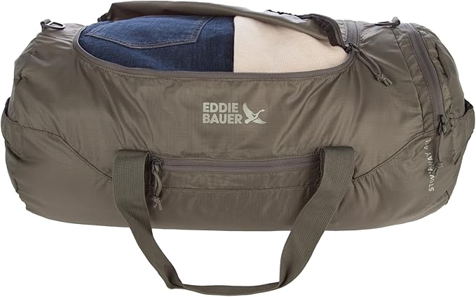 Eddie Bauer Stowaway Packable Duffel Bag | Travel | Foldable | Lightweight | Durable | Ripstop Polyester
