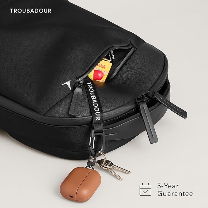 Troubadour Apex 4.0-22L Premium Laptop Backpack - Ergonomic & Water Resistant - Designed for Work and Travel - Black