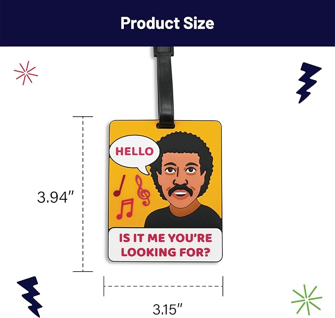 Funny Luggage Tag – Hilarious Travel ID Tag with Sarcastic Saying – Durable & Easy to Spot Suitcase Tag for Men, Women, Frequent Flyers, or Gag Gift for Travelers - Hello is It Me