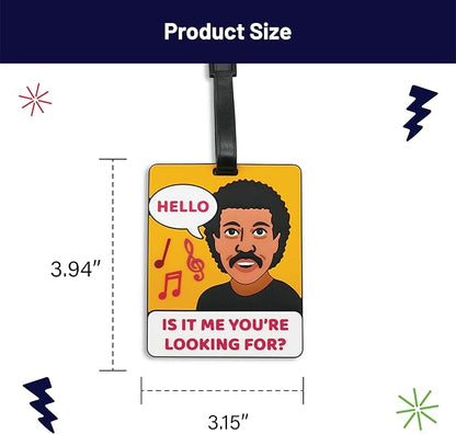 Funny Luggage Tag – Hilarious Travel ID Tag with Sarcastic Saying – Durable & Easy to Spot Suitcase Tag for Men, Women, Frequent Flyers, or Gag Gift for Travelers - Hello is It Me