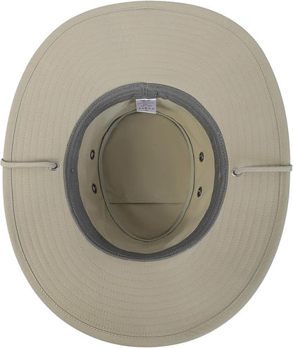 Sanford Safari Hat for Men and Women, Wide Brim Sun Hat, Water-Resistant, Floatable, Packable, UV Protection Fishing Hat
