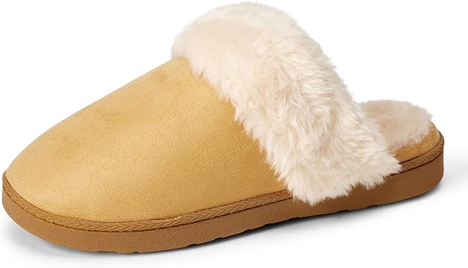 Amazon Essentials womens Faux Fur Cozy Slippers