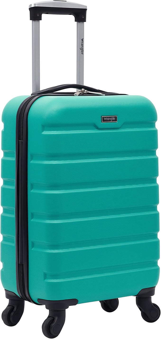 Wrangler 20" Spinner Carry-On Luggage, Teal