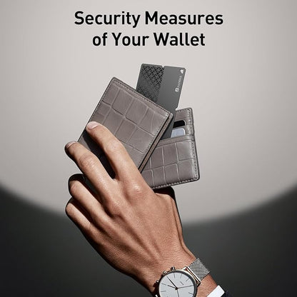 2025 [Apple MFi Certified] (iOS Only) Bluetooth Tracker Smart Card for Apple Find My iPhone Wallet GPS Tracker, 5-10 Years Staying Power, Keys Finder and Item Locator for Keys, Bags, Passport