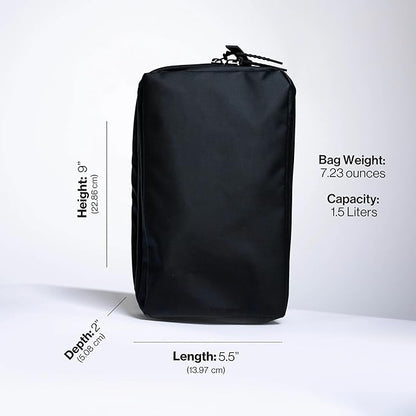 Gravel Explorer Slim Hanging Water Resistant Travel Toiletry Bag, Shaving Kit, Makeup Bag, Dopp Kit for Men and Women