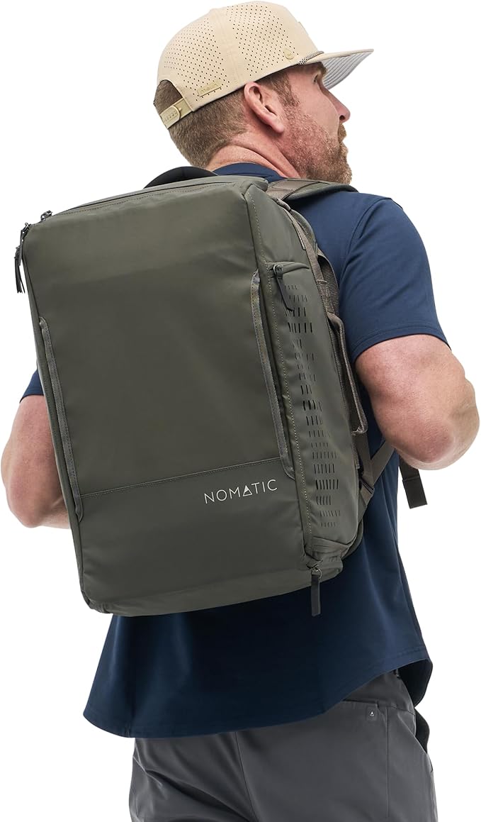 NOMATIC 30L Travel Bag- Convertible Duffel/Backpack, Carry-on Size for Airplane Travel, Everyday Use Laptop Bag,TSA Compliant