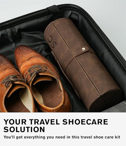 Stone and Clark Original Shoe Polish & Care Kit - Leather Shoe Shine Kit for Men & Women