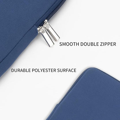 RAINYEAR 15.6 Inch Laptop Sleeve Protective Case Soft Lining Zipper Cover Padded Carrying Bag Compatible with 15.6" Notebook Computer Ultrabook Chromebook (Navy Blue, Upgraded Version)