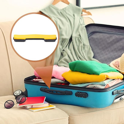 uxcell 2 Pcs Luggage Handle Replacement 8.5 Inch Suitcase Handle Carry Strap Plastic Pull Handle Grip Luggage Replacement Parts with Screws for Suitcase Box Luggage Case, Yellow