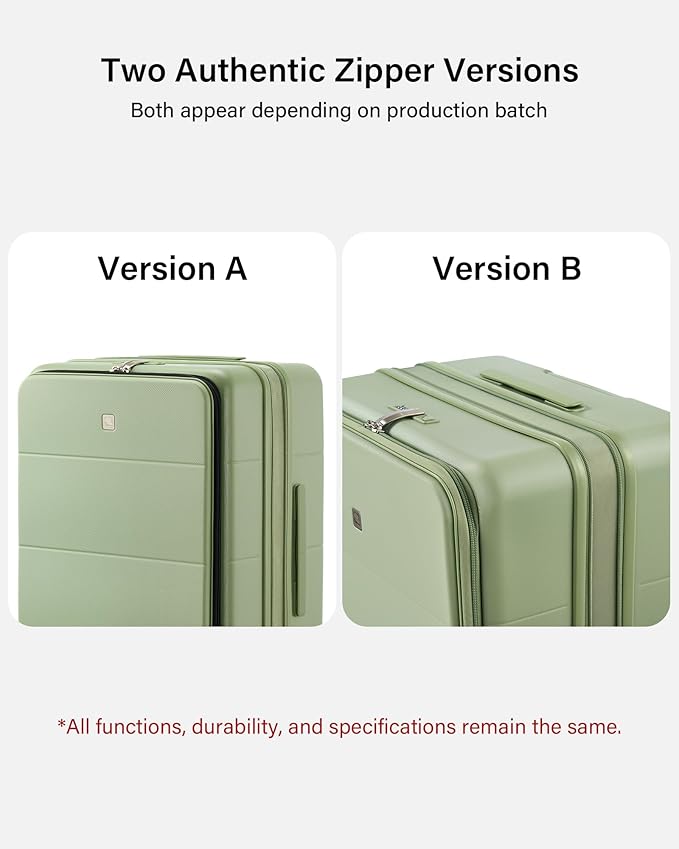 Hanke Hardside Expandable Carry On Luggage, 20 Inch Top Opening Trunk Luggages with Spinner Wheels, All-PC Hard Shell Carry-On Suitcase, Lightweight & TSA Airline Approved (Bamboo Green, 46L)