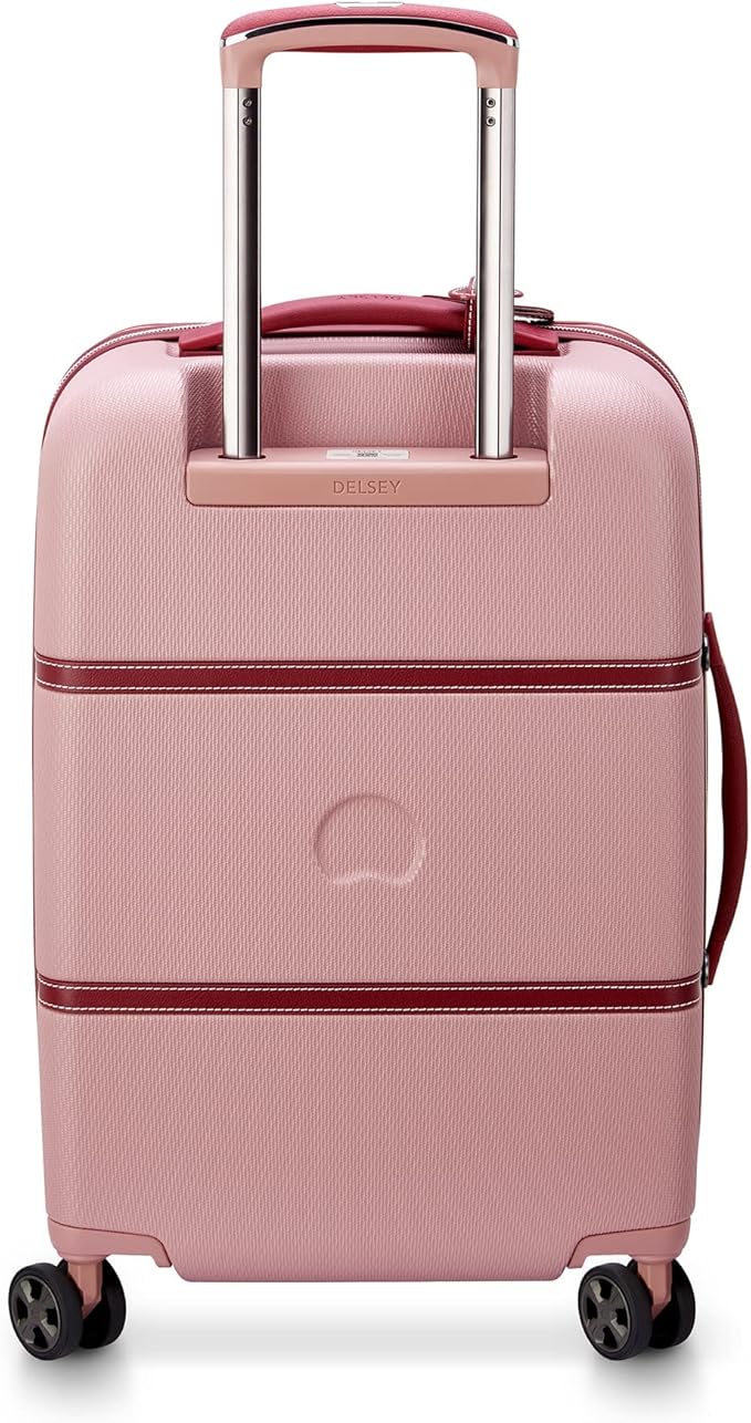 DELSEY PARIS Chatelet Air 2.0 Hardside Luggage with Spinner Wheels, Pink, Carry on 20 Inch