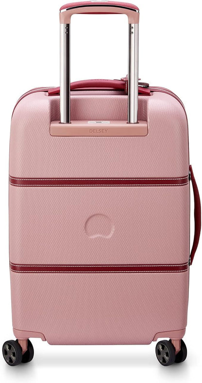 DELSEY PARIS Chatelet Air 2.0 Hardside Luggage with Spinner Wheels, Pink, Carry on 20 Inch