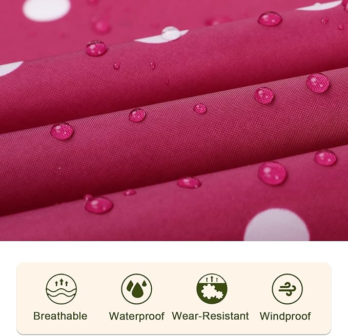 SaphiRose Unisex Rain Poncho Waterproof Raincoat Hooded for Adults Women with Pockets