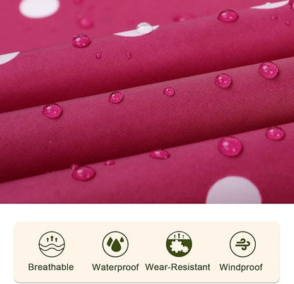 SaphiRose Unisex Rain Poncho Waterproof Raincoat Hooded for Adults Women with Pockets