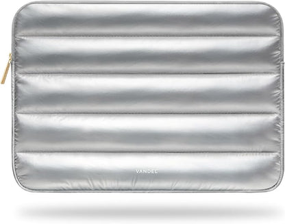 VANDEL - The Original Puffy Laptop Sleeve 13-14 Inch. White Laptop Sleeve for Women. Carrying Case Cover MacBook Pro 14 in, MacBook Air 13 Inch, iPad Pro 12.9, Dell, Asus, HP