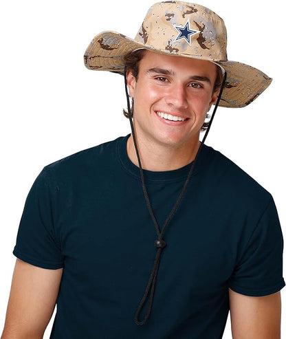 NFL Solid Team Color Logo Sport Outdoor Sun Bucket Boonie Hat