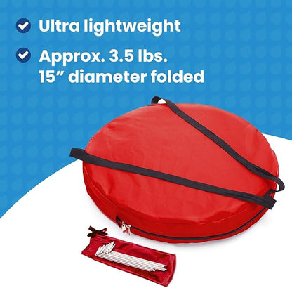 WeatherPod® ChairPod® The Original Pop-Up Pod - 1 Person Wearable Pod for Wheelchairs, Folding Chairs, Camping Chairs, Offers Protection from The Wind, Rain, and Cold - Chair Tent for Sports