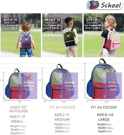 Kids Backpack for Boys Girls: Girls Backpack 6-10 - Kindergarten Elementary School Bookbag for Boy Girl