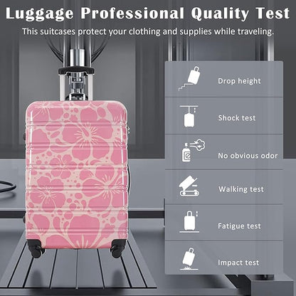 Luggage Sets 3 Piece Durable Suitcase Set with Spinner Wheels, 3 Pcs Hardside Lightweight luggage with TSA Lock, Large Checked Travel Suitcases