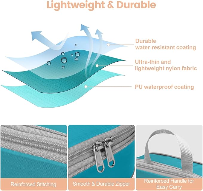 Cambond Compression Packing Cubes for Travel Women - Expandable Travel Bags Luggage Organizers Travel Essentials Compression Cubes for Travel Carry on Suitcases Organizer
