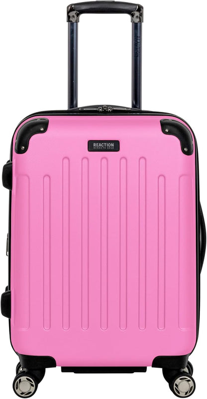 Kenneth Cole REACTION Renegade Luggage Expandable 8-Wheel Spinner Lightweight Hardside Suitcase, Watermelon, 20-Inch Carry On