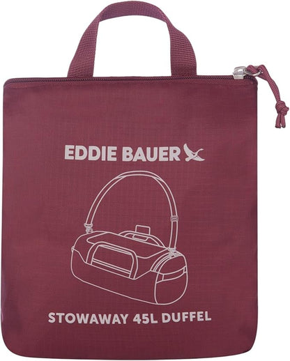 Eddie Bauer Stowaway Packable Duffel Bag | Travel | Foldable | Lightweight | Durable | Ripstop Polyester