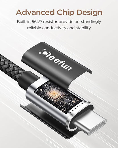 CLEEFUN Short USB C Cable 1ft, 5-Pack USB A to Type C Charger Cord Fast Charging for iPhone 17 16 15 Pro Max Air Plus, for Samsung Galaxy S25 S24 S23 S22 S21 S20 A17 A16 A15 A56 A55 A26 A35 A36 A71