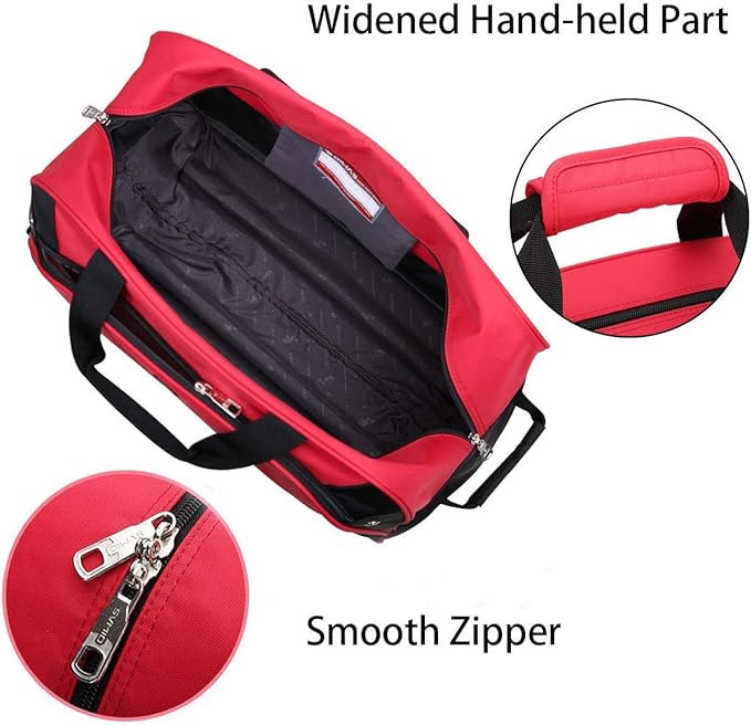 OIWAS Small Rolling Duffle Bag with Wheels Travel 22 inch Carry On Luggage Unisex-Adult Short Term Trips Expandable 50L to 60L