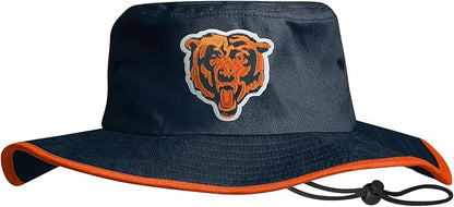 NFL Solid Team Color Logo Sport Outdoor Sun Bucket Boonie Hat