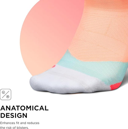 Feetures Elite Light Cushion No Show Tab Athletic Ankle Socks - Sport Sock with Targeted Compression