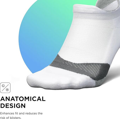 Feetures Elite Light Cushion No Show Tab Athletic Ankle Socks - Sport Sock with Targeted Compression