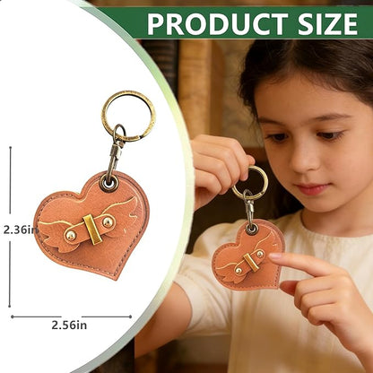 Initial Letter Leather Alphabet Keychain Holder Case Compatible with AirTag,Cute Protective Air Tag Cover with Bronze Keyring,Anti-Scratch Finder GPS Tracker Case for Pets Keys Wallet Luggage(1)
