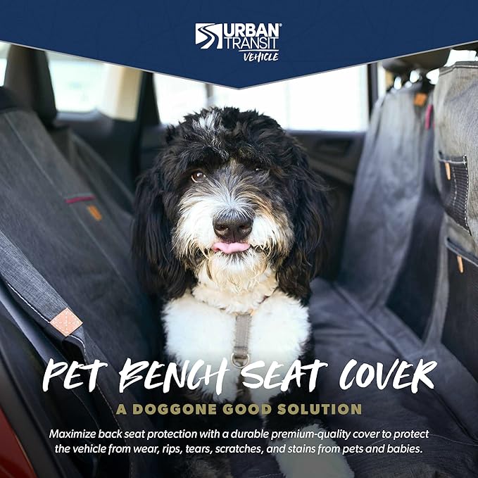 Pet Seat Cover for Your Back Seat and Durable Dog Car Hammock, Protects Your Car's Interior from Pets, Children & Spills - Measures 53" X 41.5" to Fit Most Vehicles