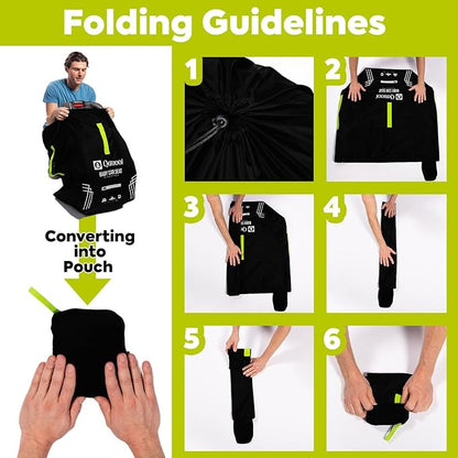 Infant Car Seat Travel Bag for Airplane - Durable Gate Check Bag for Car Seats that fits easily on Convertible Car Seats, Infant Carriers & Booster Seats (Hand Carry Bag, Black)